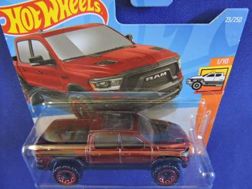 Hot Wheels DODGE RAM 1500 REBEL Pickup Bakkie ( Red ) Like Ford