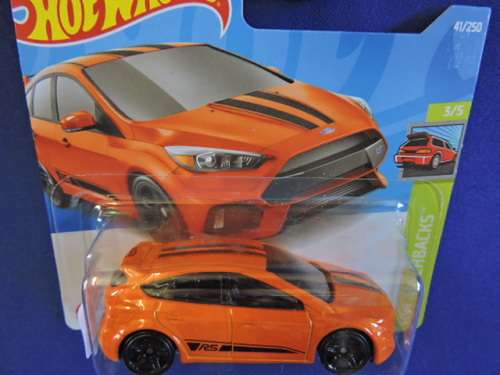 Hot Wheels FORD FOCUS RS ( Orange ) Short Card