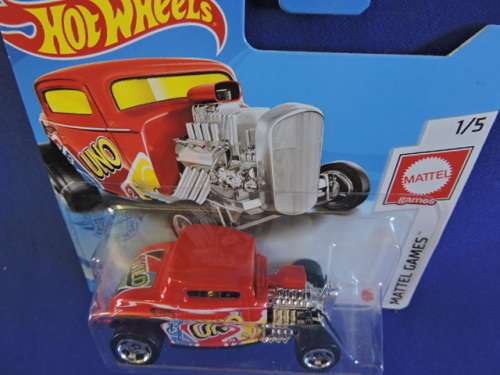Hot Wheels 32 FORD Hot Rod ( UNO Red ) Short Card