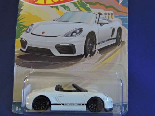 Hot Wheels PORSCHE BOXTER SPYDER ( White ) Long Card