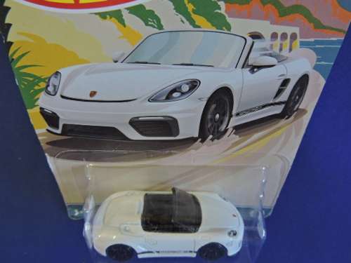 Hot Wheels PORSCHE BOXTER SPYDER ( White ) Long Card