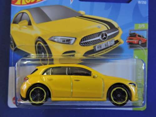Hot Wheels MERCEDES BENZ A-CLASS ( Yellow ) Short Card .