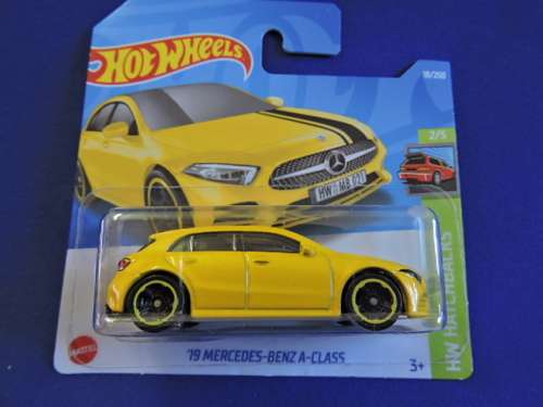 Hot Wheels MERCEDES BENZ A-CLASS ( Yellow ) Short Card .
