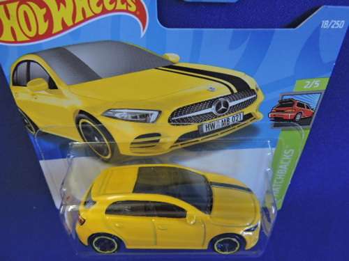 Hot Wheels MERCEDES BENZ A-CLASS ( Yellow ) Short Card .