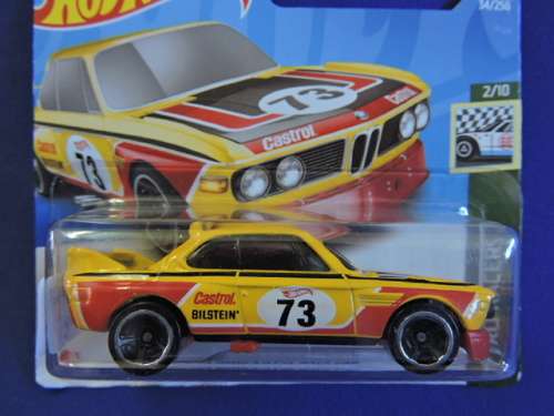 Hot Wheels BMW 3.0 CSL Race Car ( Yellow 73 )