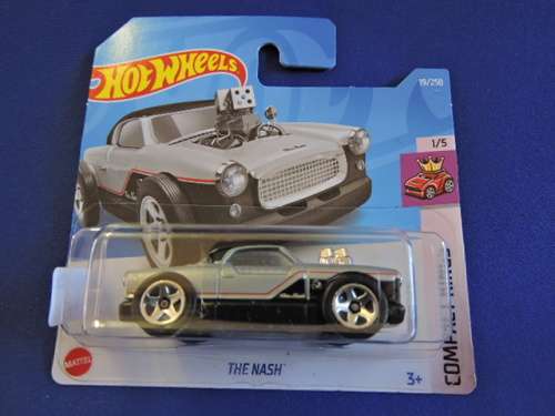 Hot Wheels THE NASH ( Silver ) Short Card .