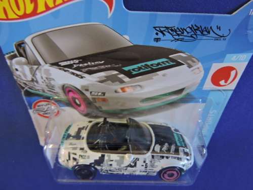 Hot Wheels MAZDA MX-5 MIATA ( Multicolour grey ) Short Card