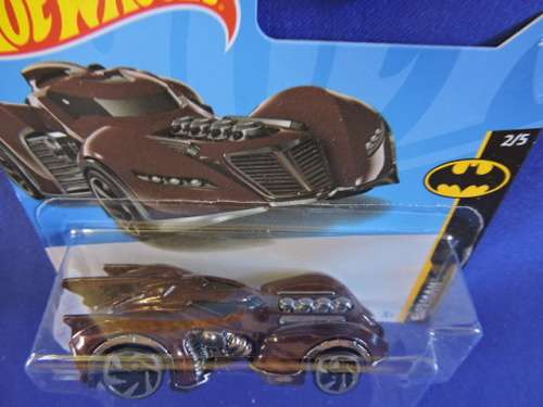 Hot Wheels BATMAM Arkham Asylum BATMOBILE ( Deep Maroon ) Short Card