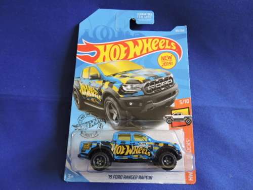 Hot Wheels FORD Ranger Raptor ( Blue ) Long Card  # BAKKIE BONANZA #..........