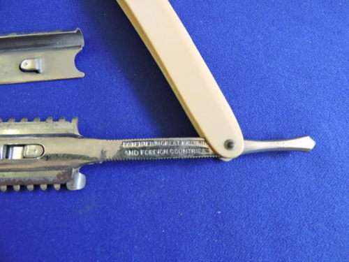 Vintage cut throat shaving razor DURHAM DUPLEX Made in Sheffield England. # SLASHED PRICE #