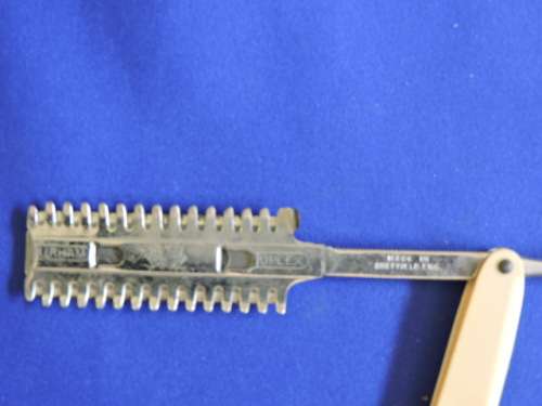 Vintage cut throat shaving razor DURHAM DUPLEX Made in Sheffield England. # SLASHED PRICE #