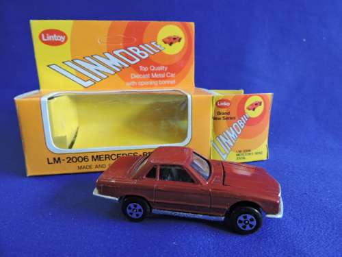 Lintoy Mercedes Benz 350 SL ( Red - Mint in box ) Like Hot wheels and Matchbox