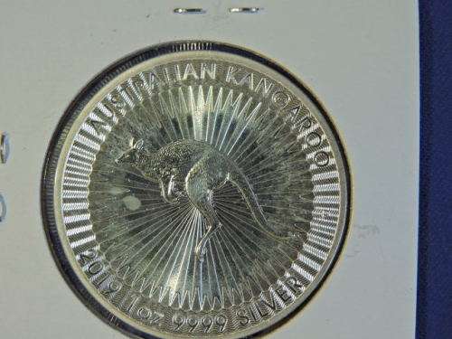 2019 $1 Dollar Australian Kangaroo 1oz  Fine Silver coin