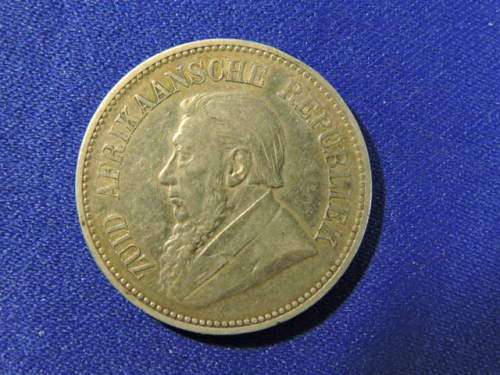 1895 ZAR Kruger 2,5 Shilling Silver Coin   #  CRAZY BARGAIN COIN  #