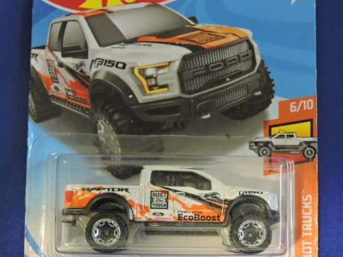 Hot Wheels FORD F-150 Raptor ( White ECO Boost ) Long Card # BAKKIE BONANZA #..