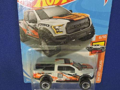 Hot Wheels FORD F-150 Raptor ( White ECO Boost ) Long Card # BAKKIE BONANZA #..