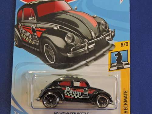 Hot Wheels Volkswagen VW Beetle ( Black Pawn ) Long Card