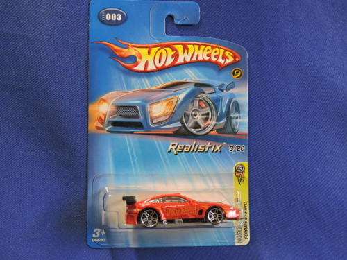 Hot Wheels Ferrari 575 GTC ( Red Realistix )  Long Card