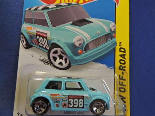 Hot Wheels MORRIS MINI ( Light Blue # 398 )