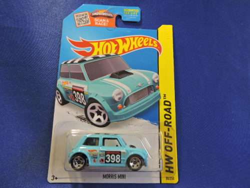 Hot Wheels MORRIS MINI ( Light Blue # 398 )
