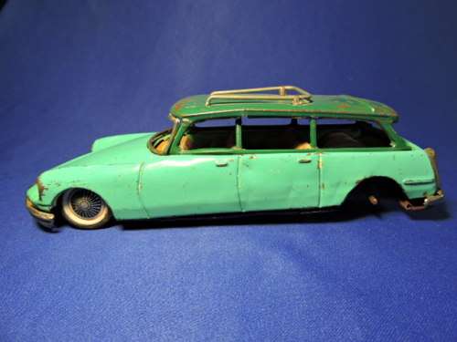 Tin Plate Citroen DS19  by Bandi and Tin wind up Moon Buggy Made in Japan.