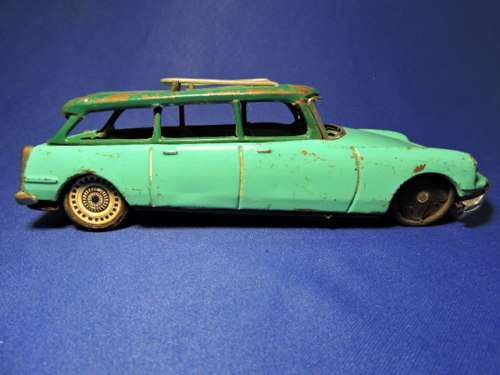 Tin Plate Citroen DS19  by Bandi and Tin wind up Moon Buggy Made in Japan.