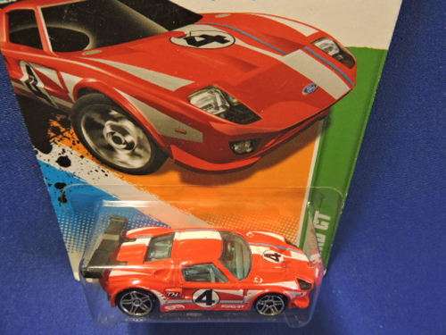 Hot Wheels FORD GT ( Red #4 )  from Treasure Hunts Range 4/15  Long Card