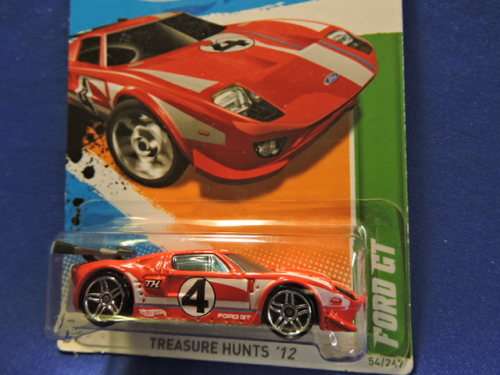 Hot Wheels FORD GT ( Red #4 )  from Treasure Hunts Range 4/15  Long Card