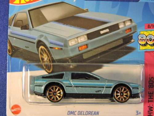 Hot Wheels DMC DELOREAN ( Blue ) Like Back to the Future Time Machine car