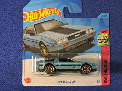 Hot Wheels DMC DELOREAN ( Blue ) Like Back to the Future Time Machine car