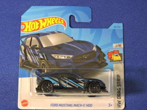 Hot Wheels FORD MUSTANG MACH-E 1400 ( Black blue stripe )