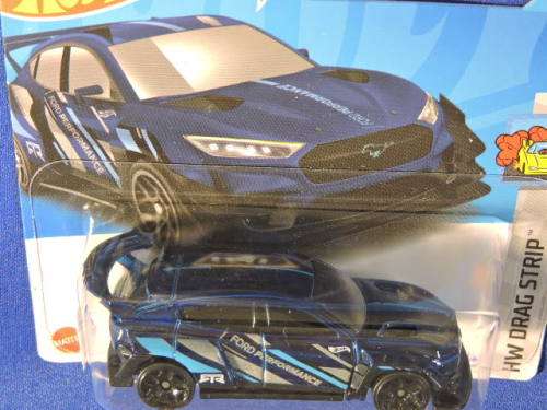 Hot Wheels FORD MUSTANG MACH-E 1400 ( Black blue stripe )
