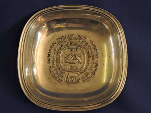 Sterling Silver NESTLE centenary 100 Yr shallow bowl 925 Hallmark