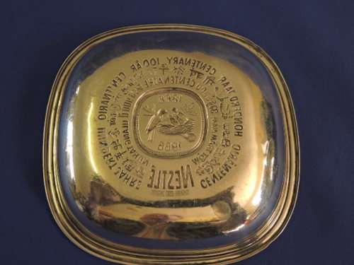 Sterling Silver NESTLE centenary 100 Yr shallow bowl 925 Hallmark