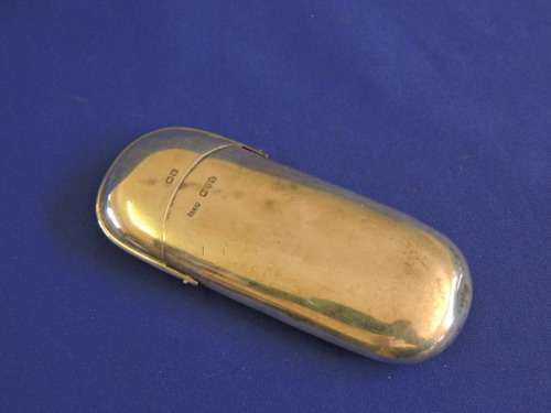 Hallmarked Sterling Silver Spectacle Case Chester 1920  Very unique