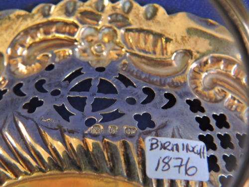 Hallmarked Sterling Silver Pair Bowls BIRMINGHAM 1876
