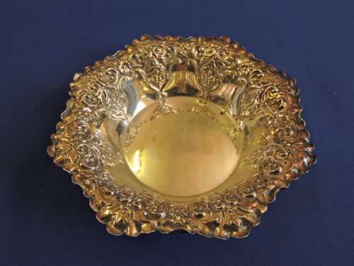 Hallmarked Sterling Silver Pair Bowls SHEFFIELD 1896