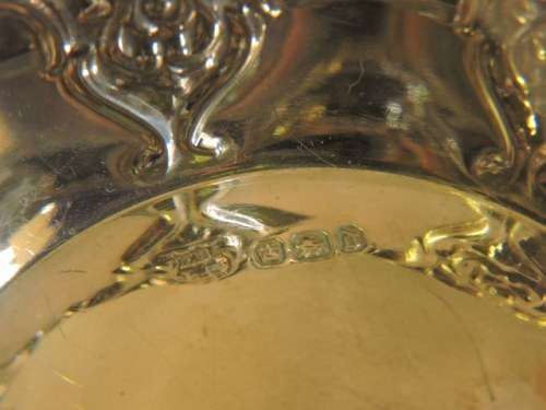 Hallmarked Sterling Silver Pair Bowls SHEFFIELD 1896