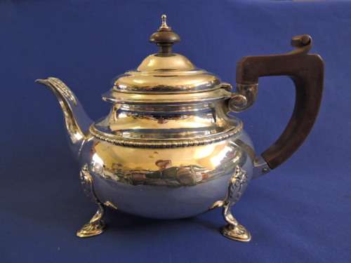 Hallmarked Sterling Silver 3pc Tea Set Birmingham 1930