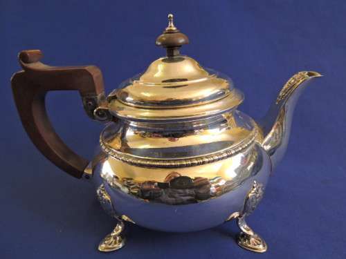 Hallmarked Sterling Silver 3pc Tea Set Birmingham 1930