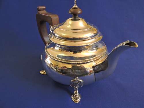 Hallmarked Sterling Silver 3pc Tea Set Birmingham 1930