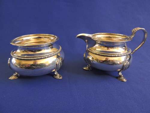 Hallmarked Sterling Silver 3pc Tea Set Birmingham 1930