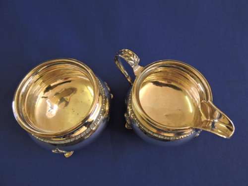 Hallmarked Sterling Silver 3pc Tea Set Birmingham 1930