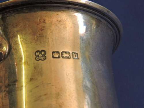 Hallmarked Sterling Silver Mug  Sheffield 1913  Maker: Martin Hall & Co
