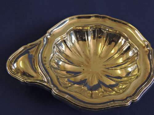 Hallmarked Sterling Silver Butter Dish  Birmingham 1921