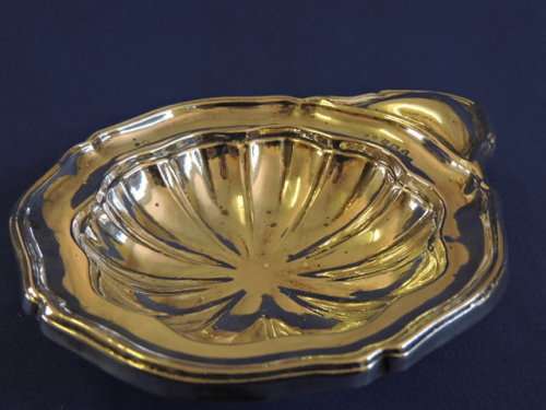 Hallmarked Sterling Silver Butter Dish  Birmingham 1921