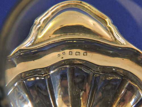 Hallmarked Sterling Silver Butter Dish  Birmingham 1921