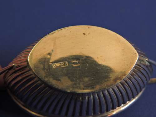 Hallmarked Sterling Silver Pair of Salt Cellars  Birmingham 1895