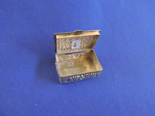 Sterling Silver Pill box with 925 Hallmark