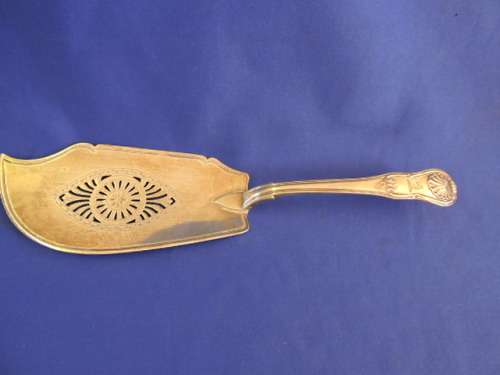 Hallmarked Sterling Silver Fish Slice  LONDON 1815